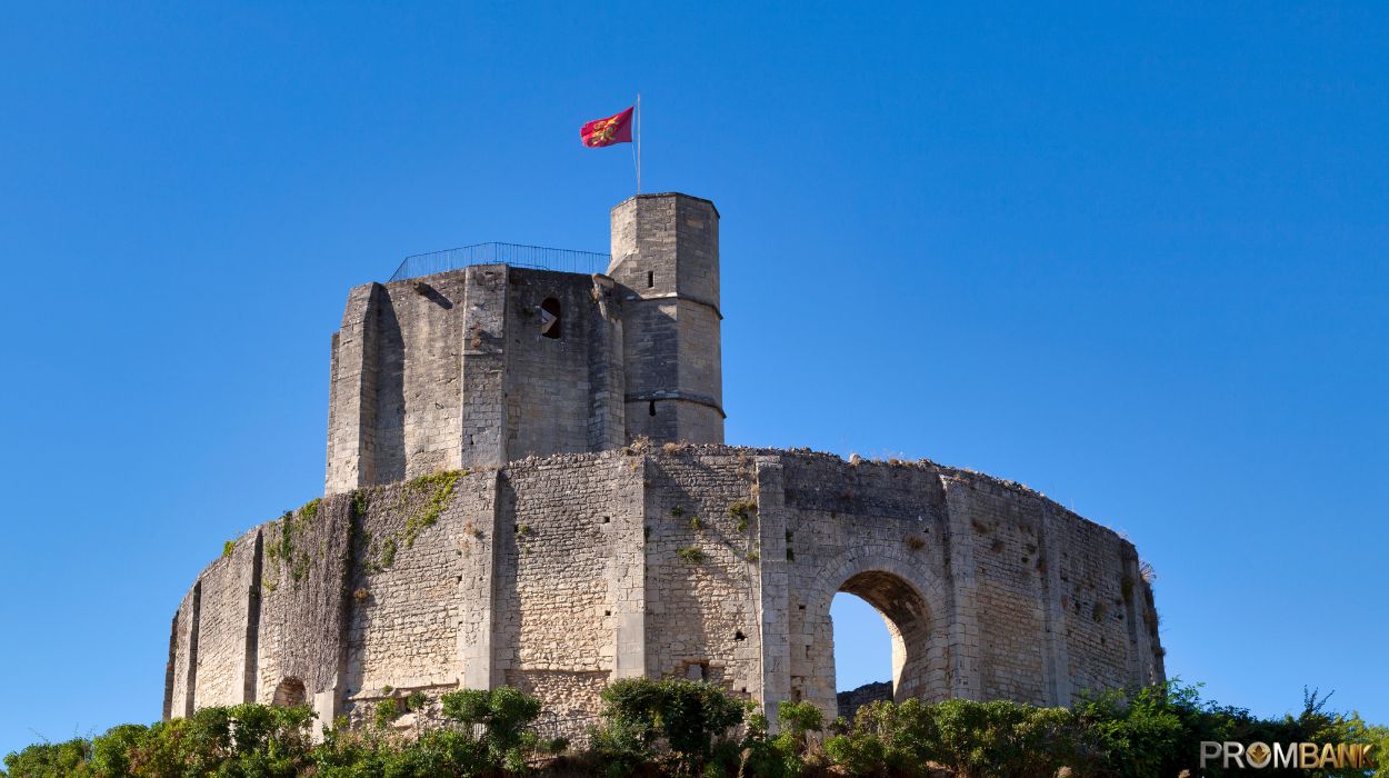 zamkiem Gisors we Francji