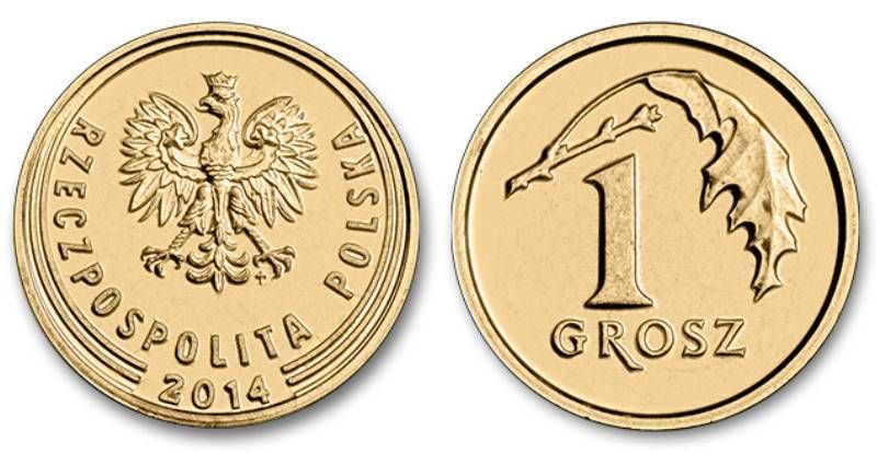 moneta obiegowa 1 grosz
