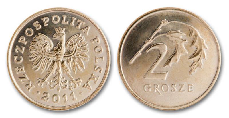 moneta obiegowa 2 grosze